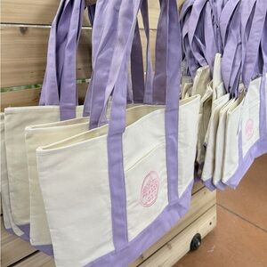 lavender tote and lunch bag trader joe's bundle